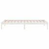 vidaXL Bedframe massief grenenhout wit 100x200 cm