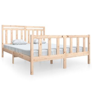 vidaXL Bedframe massief hout 160x200 cm
