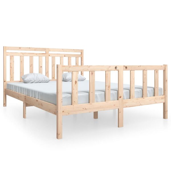 vidaXL Bedframe massief hout 160x200 cm