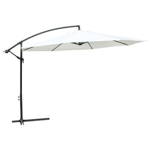 vidaXL Hangende Zonneparasol Wit