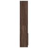 vidaXL Hoge kast 92x33x180 cm bewerkt hout bruin eikenkleur