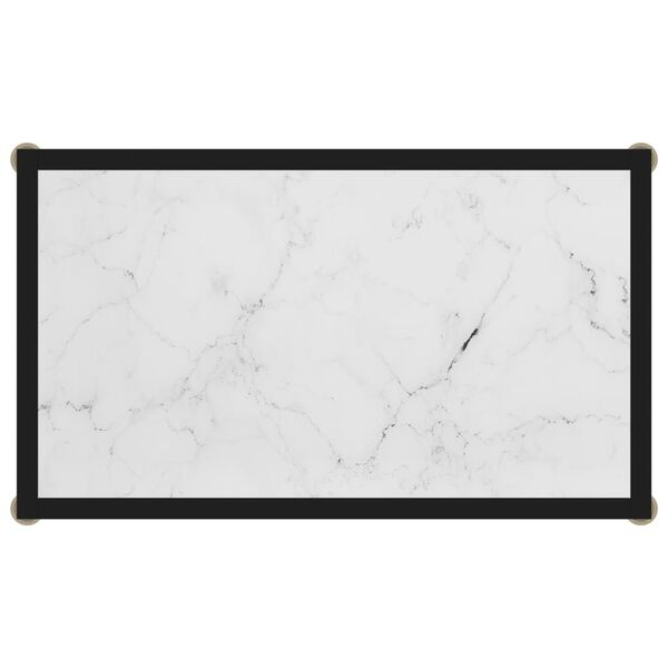 vidaXL Wandtafel 60x35x75 cm gehard glas wit