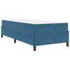 vidaXL Bedframe met matras Donkerblauw 90 x 200 cm Stof