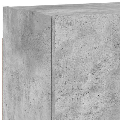 vidaXL 4-delige Tv-wandmeubelset bewerkt hout betongrijs