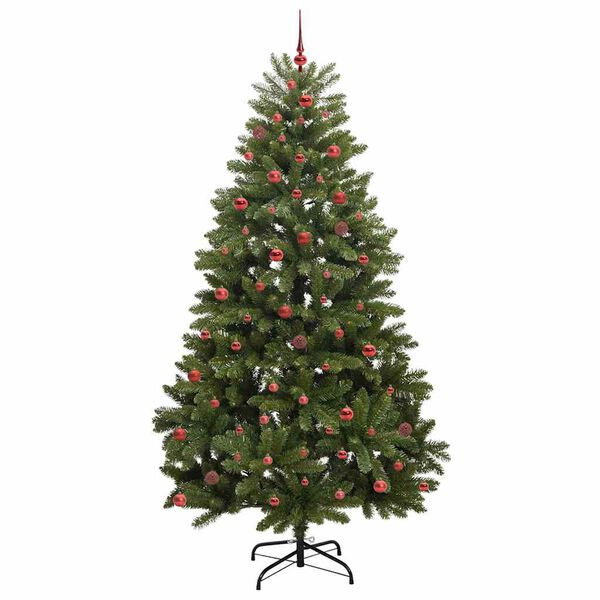 vidaXL Kunstkerstboom met 300 LED Groen 270 cm PVC en Metaal