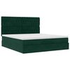 vidaXL Ottoman bed met matrassen en LED's 180x200cm fluweel