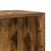 vidaXL Bijzettafel 33x33x34,5 cm bewerkt hout gerookt eikenkleurig