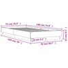 vidaXL Bedframe met LED-verlichting betongrijs 75x190 cm