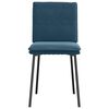 vidaXL Eetkamerstoelen 4 st fluweel blauw
