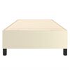 vidaXL Boxspring bed kunstleer cr&egrave;mekleurig 80x200 cm