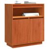 vidaXL Dressoir Wasbruin 70 x 34 x 80 cm Massief grenenhout