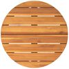 vidaXL Tuinbijzettafel rond Ø55x60 cm massief acaciahout