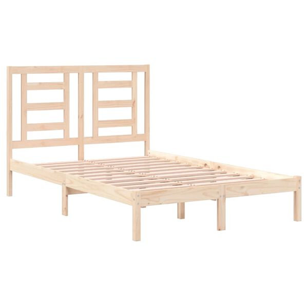 vidaXL Bedframe massief hout 120x190 cm