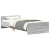 vidaXL Bedframe met Hoofdeinde Grijs Sonoma 80 x 200 cm Bewerkt hout