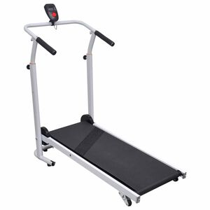 vidaXL Mini-loopband inklapbaar 93x36 cm zwart
