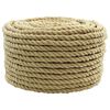 vidaXL Boottouw 12 mm 250 m Naturel