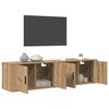 vidaXL Wandtv-kast Set 2 pcs Artisan Eiken 80 x 34,5 x 40 cm