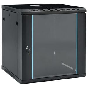 vidaXL Netwerkkast voor aan de muur 12U 19" IP20 600x600x640 mm