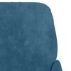 vidaXL Fauteuil 62x79x79 cm fluweel blauw