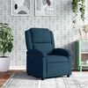 vidaXL Fauteuil verstelbaar fluweel blauw