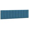 vidaXL Bedframe zonder matras "Hanko" fluweel blauw 180x200 cm