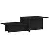 vidaXL Salontafel 111,5x50x33 cm bewerkt hout zwart