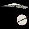 vidaXL Tuinparasol Zand 294 x 150 x 223 cm Polyester en staal