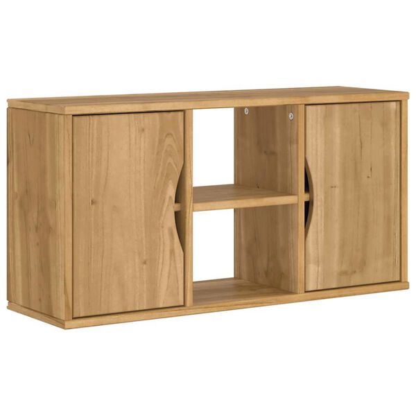vidaXL Tv-meubel ODDA 79x24x40 cm massief grenenhout