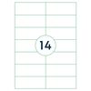 rillprint Etiketten 105x42,4 mm 1000 vellen wit