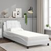 vidaXL Bedframe zonder matras "Zadar" kunstleer wit 90x190 cm