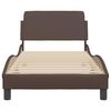 vidaXL Bedframe "Dover" kunstleer bruin 90x190 cm