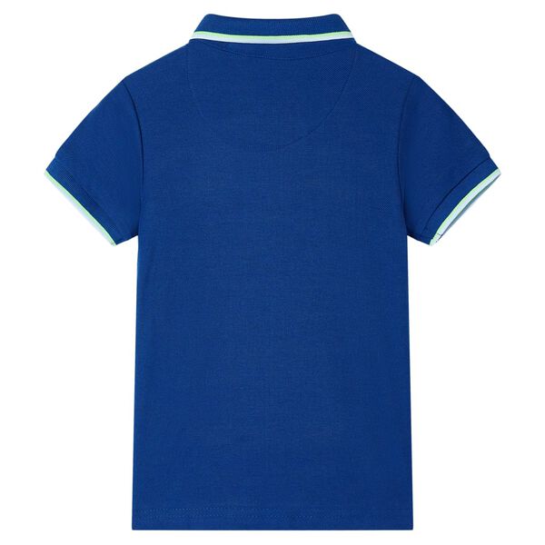 Kinderpoloshirt 128 donkerblauw
