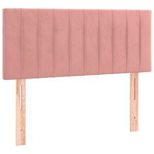 vidaXL Hoofdbord 80x5x78/88 cm fluweel roze