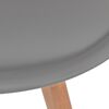 vidaXL Eetkamerstoelen 6 st kunststof grijs