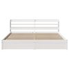 vidaXL Bedframe met hoofdeinde zonder matras 180x200 cm wit