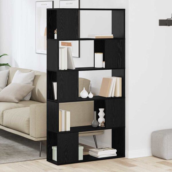 vidaXL Tv-meubelset Wandgemonteerd Zwart 80 x 24 x 156 cm Bewerkt hout