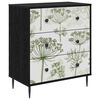 vidaXL Ladekast GOTHA Groene boomprint 66 x 36,5 x 76 cm Bewerkt hout