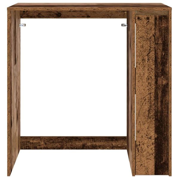vidaXL Wasmachinekast met opslag Oudhout 87 x 60 x 69 cm Bewerkt hout