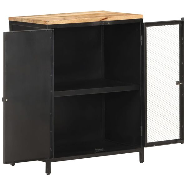 vidaXL Dressoir 60x35x78 cm massief ruw mangohout