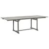 vidaXL Tuintafel (160-240)x100x75 cm massief acaciahout