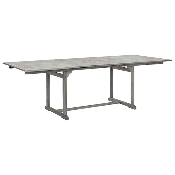 vidaXL Tuintafel (160-240)x100x75 cm massief acaciahout
