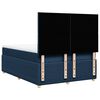 vidaXL Boxspring met matras stof blauw 160x200 cm