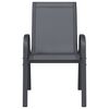 vidaXL Tuinstoelen stapelbaar 6 st textileen stof grijs