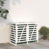 vidaXL Containerberging dubbel massief grenenhout wit