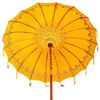 vidaXL Balinese parasol met basis Geel 185 x 185 x 260 cm