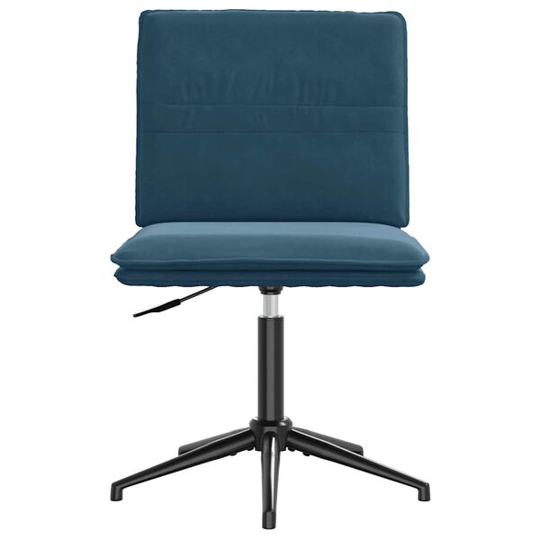 vidaXL Eetkamerstoelen 2 st fluweel blauw