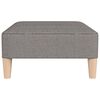 vidaXL Voetenbank 78x56x32 cm stof lichtgrijs