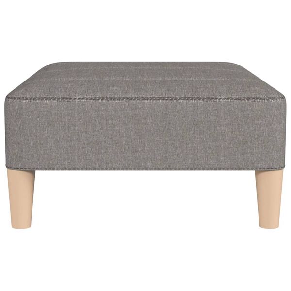 vidaXL Voetenbank 78x56x32 cm stof lichtgrijs