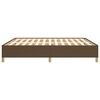 vidaXL Boxspring bed stof donkerbruin 160x200 cm