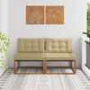 vidaXL 2 Stuk Buiten Midden Sofa Massief Acaciahout Naturel